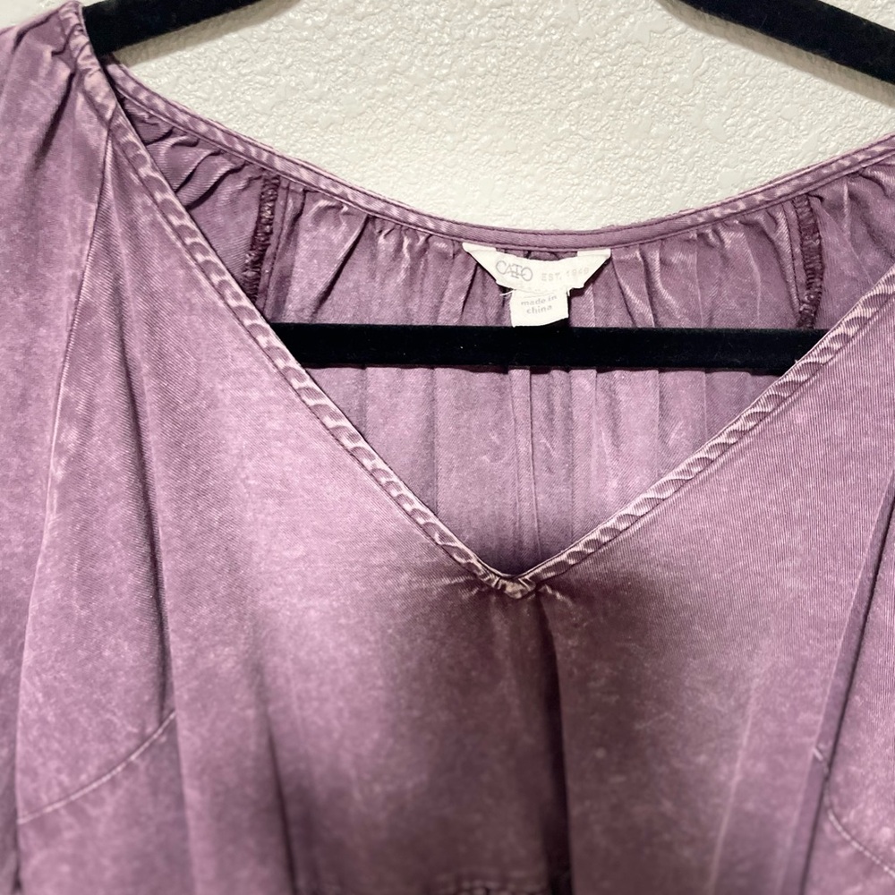 Cato Purple Long Sleeve Dress